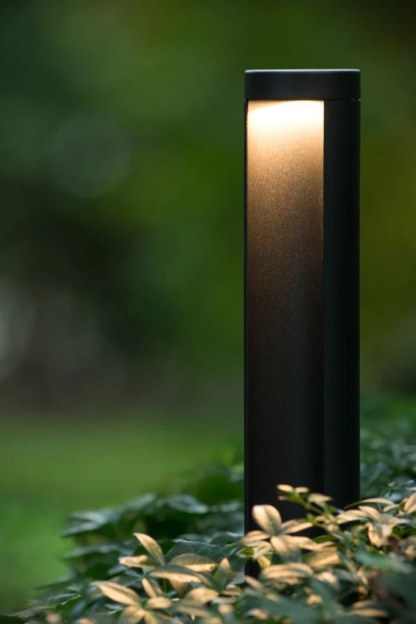 Lucide COMBO - Bollard light - Ø 9 cm - LED - 1x9W 3000K - IP54 - Black - atmosphere 2